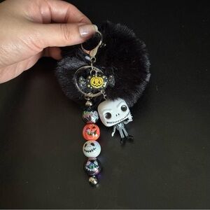 Handmade Jack Skellington Bag Charm
